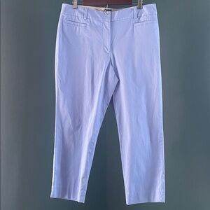 Talbots Blue and White Patterned Crop Pants